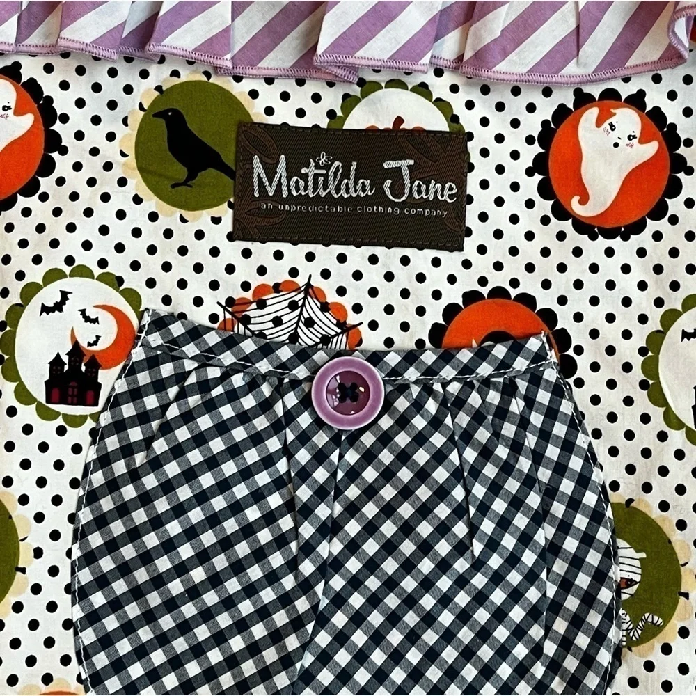 Matilda Jane Hocus Pocus Something Brewing Halloween Joey Treat Bag Mixed Print